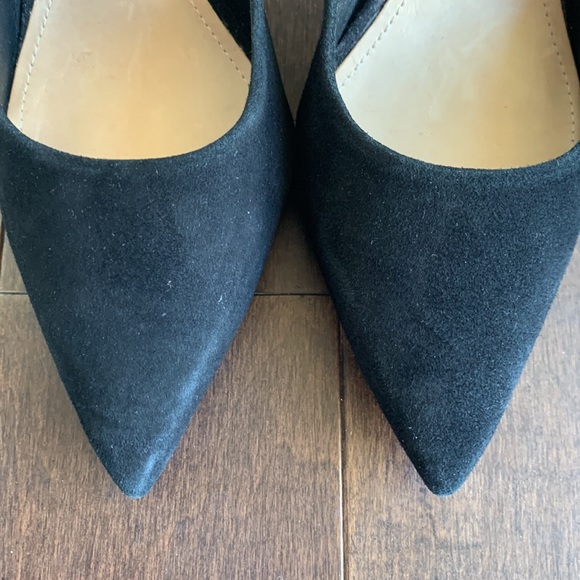SCHUTZ Black Suede Analira Pointed Toe Pump Heels 9.5US - Picture 10 of 10